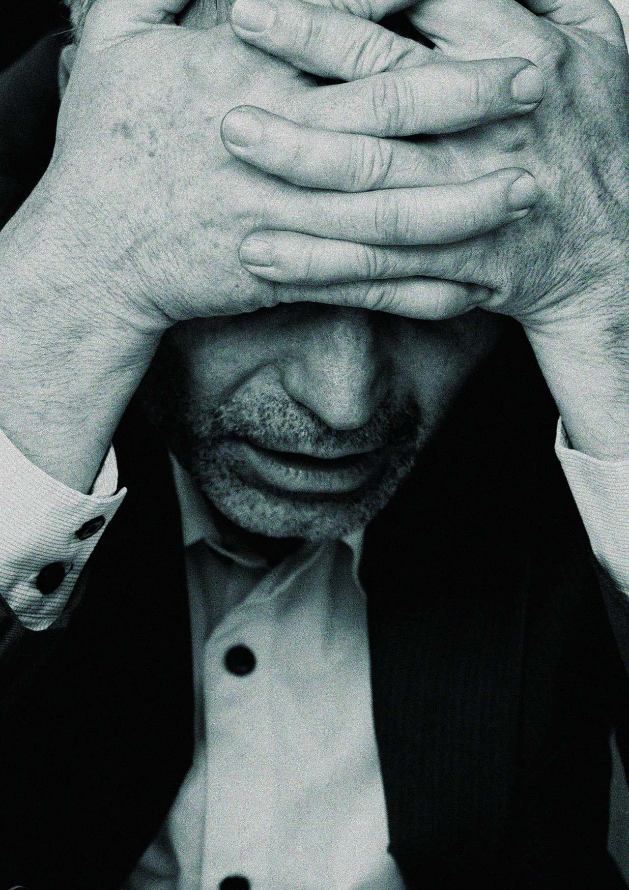 Person experiencing financial stress